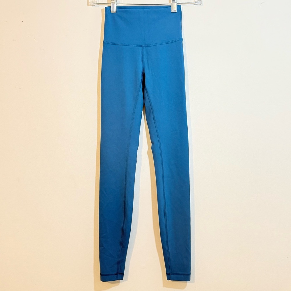 Lululemon Wunder Under Leggings Bundle | Teal & Navy High Rise Luxtreme — Size 2 - Picture 7 of 11